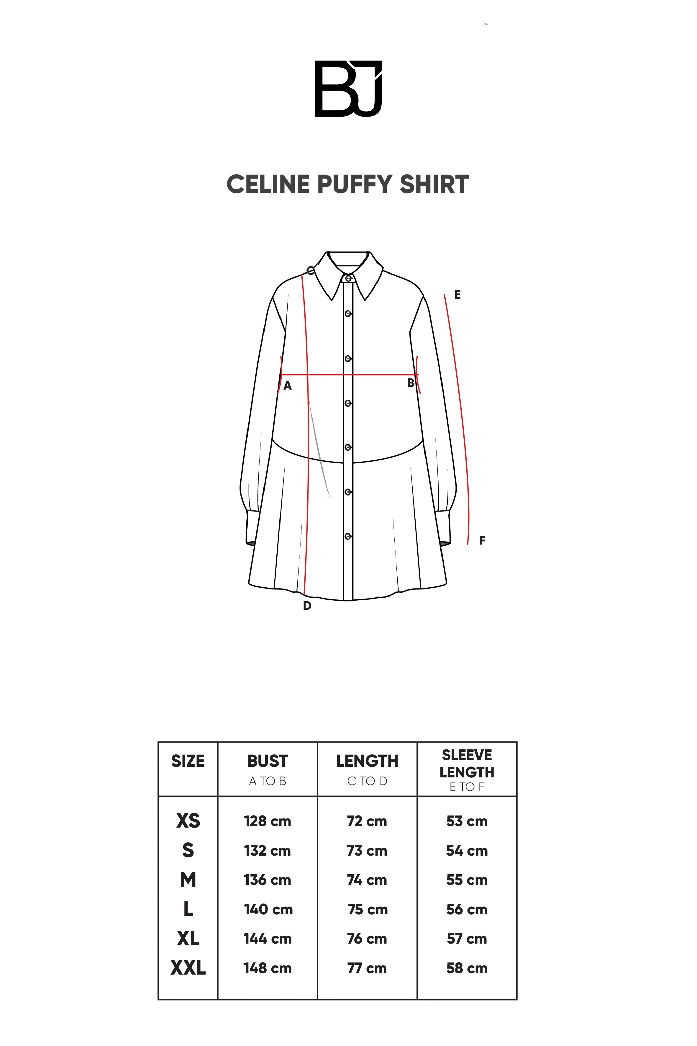 Celine Puffy Shirt - Cream - Image 5
