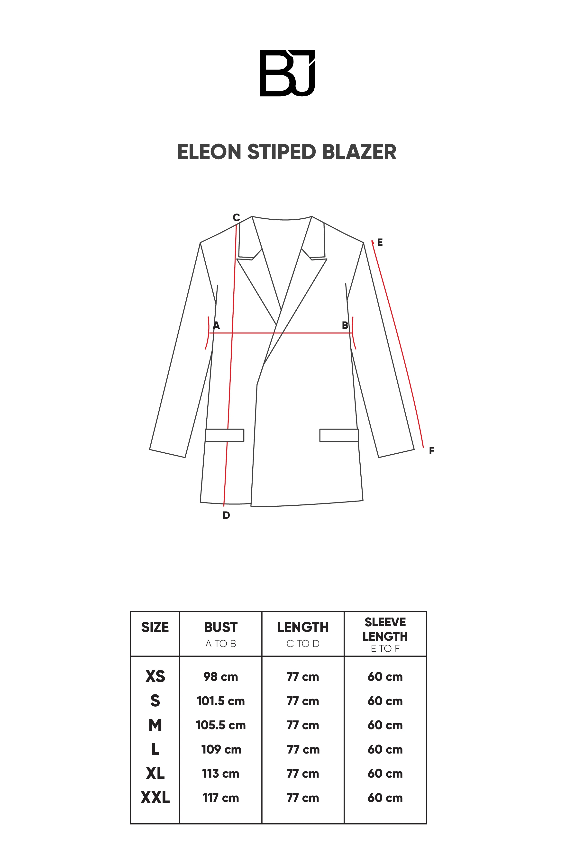 Eleon Striped Blazer - Butter - Image 5