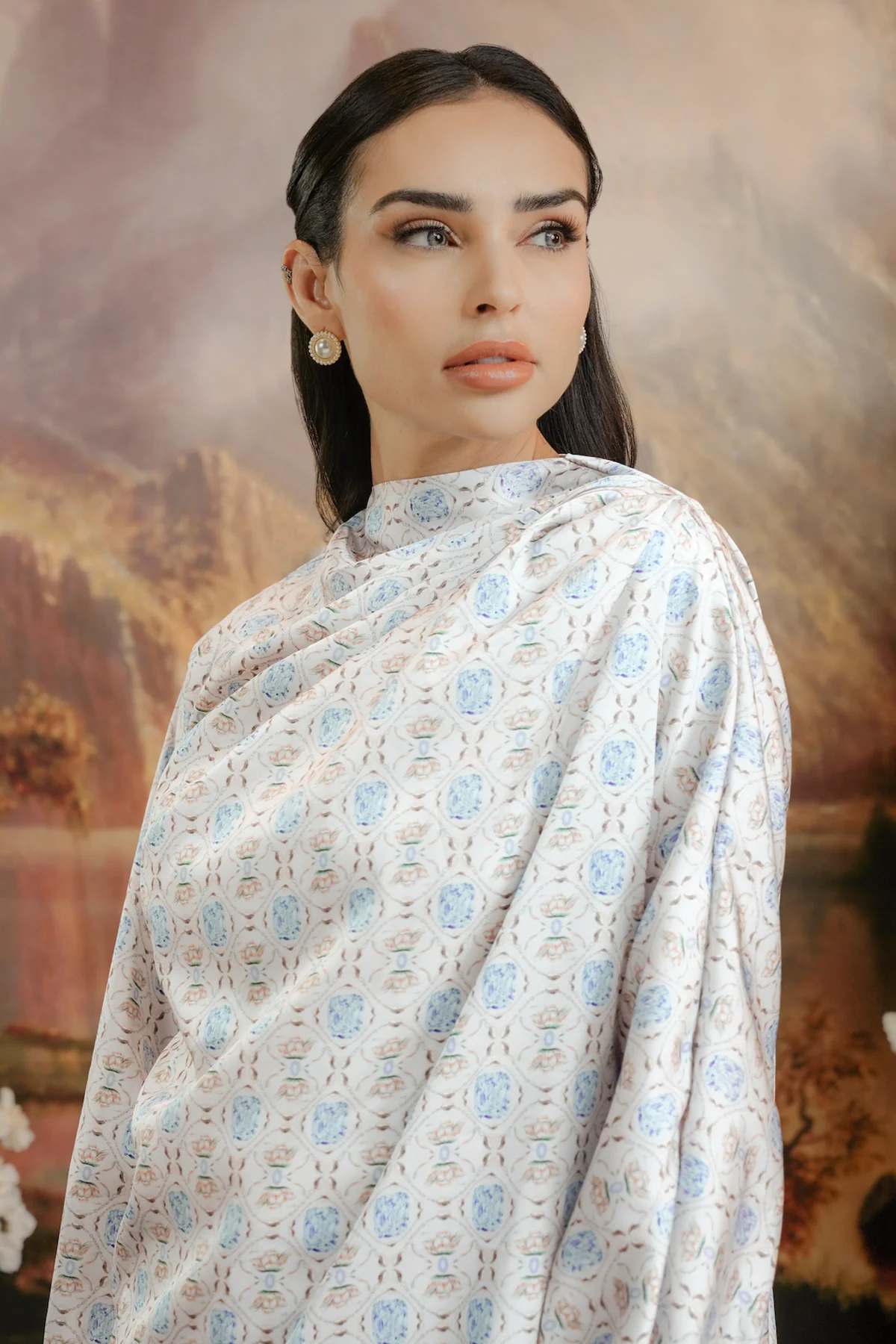 Enchantia Drapery Blouse - Ivory - Image 3