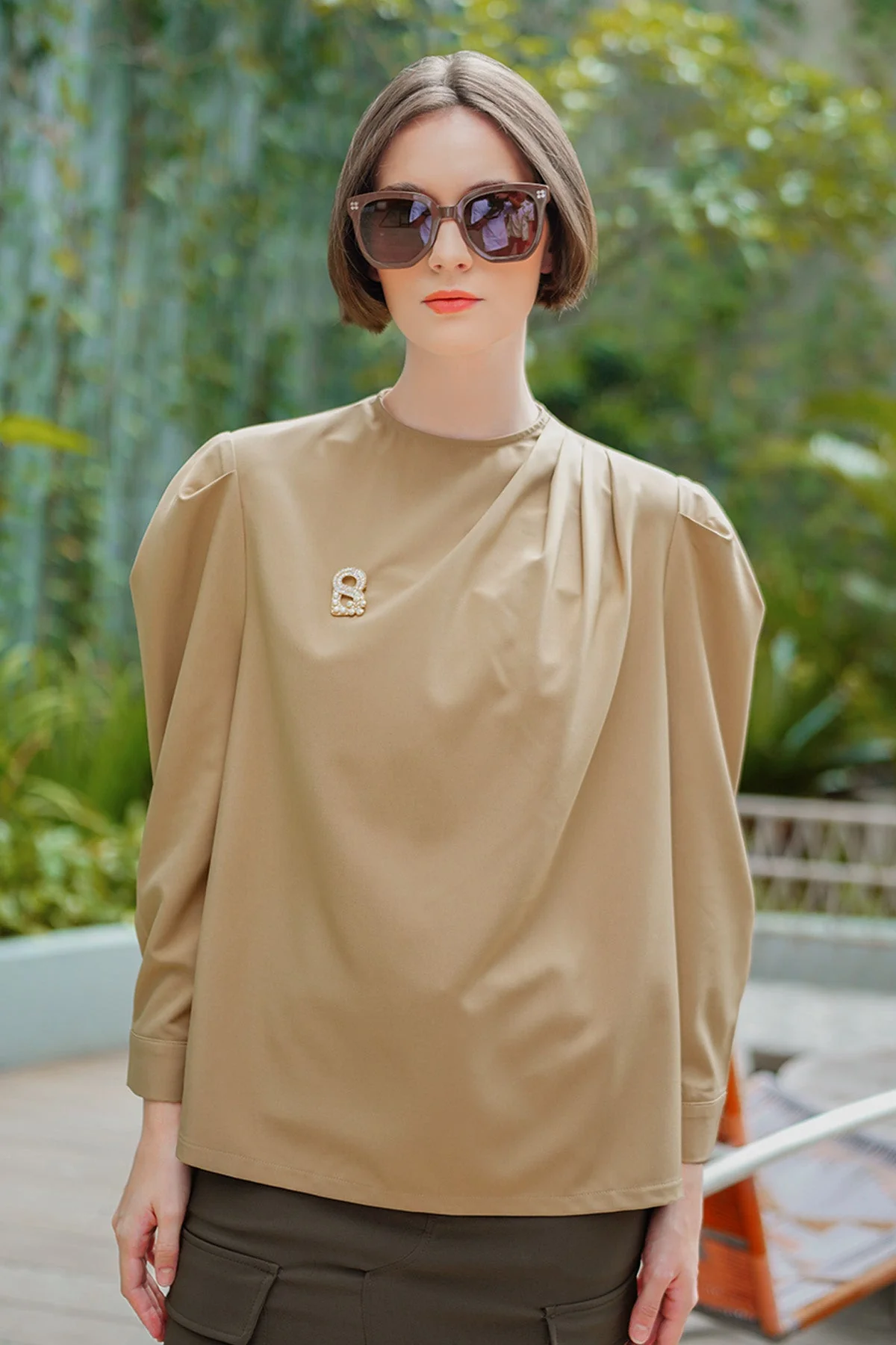 Mira Blouse - Dark Tan - Image 5