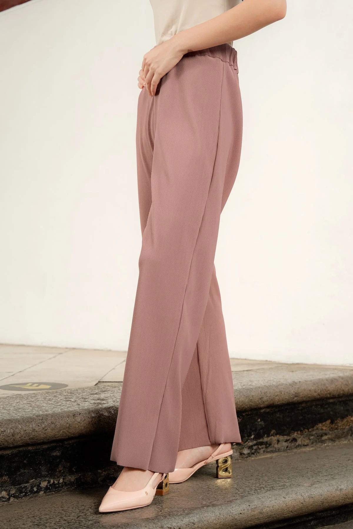 Reverie Knit Pants - Dusty Rose - Image 4