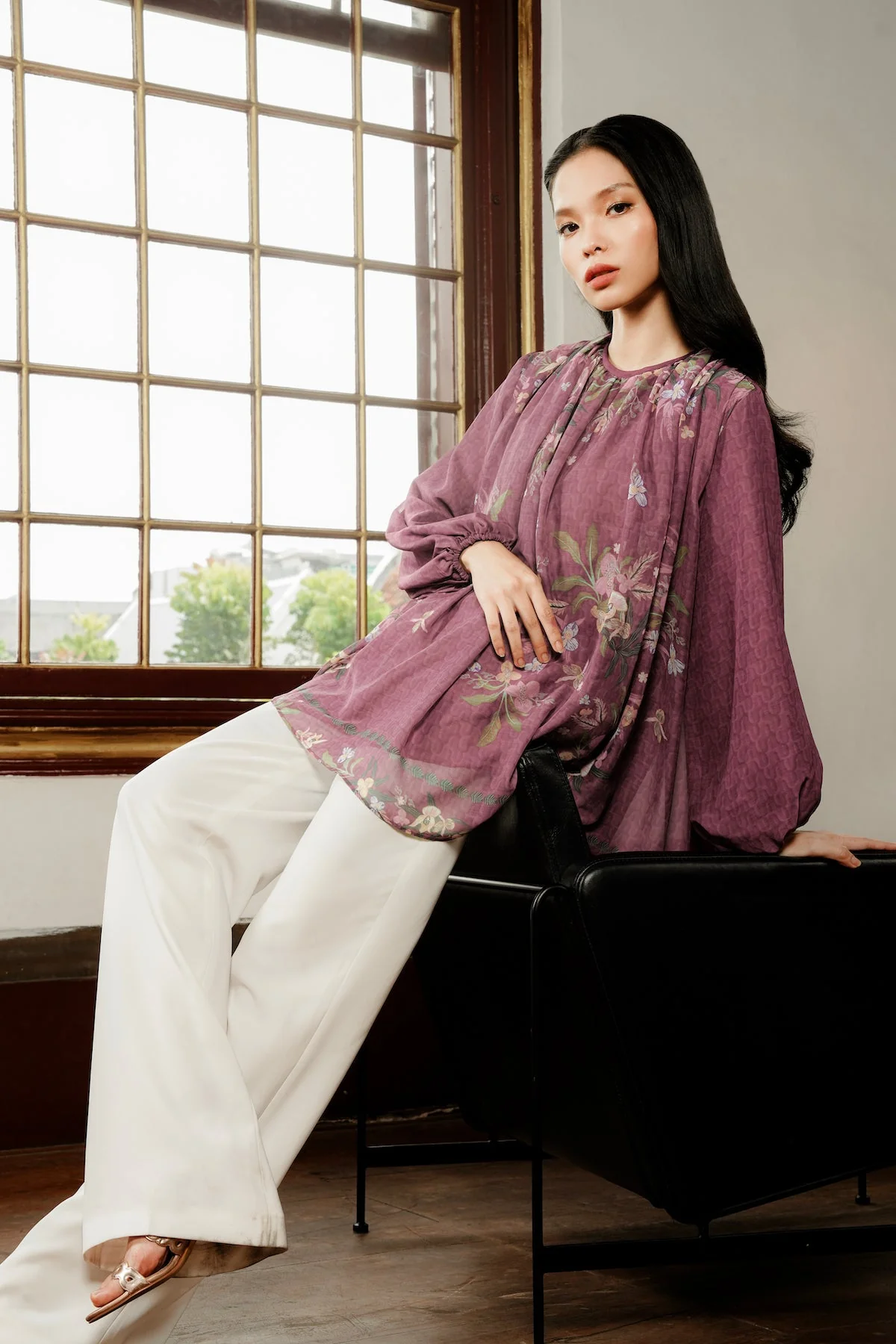 Reverie Sheer Blouse - Tea Rose - Image 3