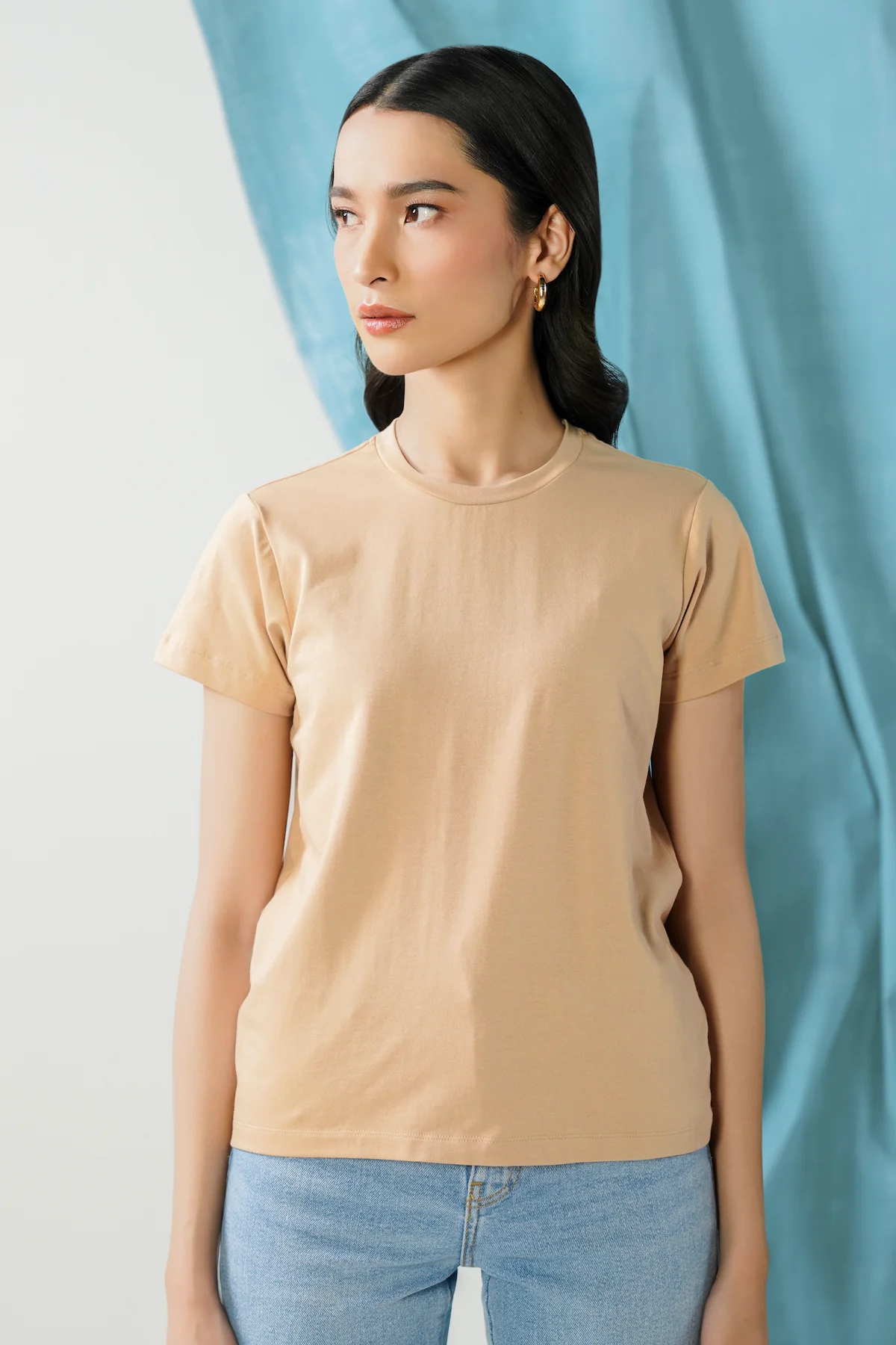 Round T-Shirt - Nougat - Image 3